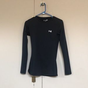 Under Armour long sleeve compression shirt.